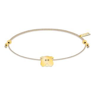 Pug Topaz Bracelet - Gold