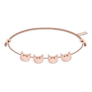 Four Cat Topaz Bracelet - Rose Gold