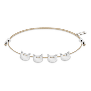 Four Cat Topaz Bracelet - Silver