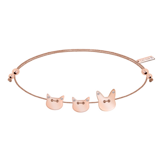 Two Cat x Dog Bracelet - Rose Gold